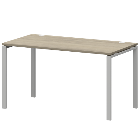 Стол на металлокаркасе Смарт СМС25-П-16К.73.Пр25 1600x730x750 (Кронберг/Белый)