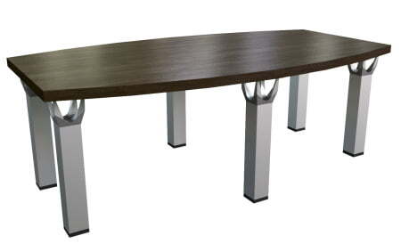 Стол для переговоров Blackwood 12704 2400x1200x770 (Венге/Серый металл)