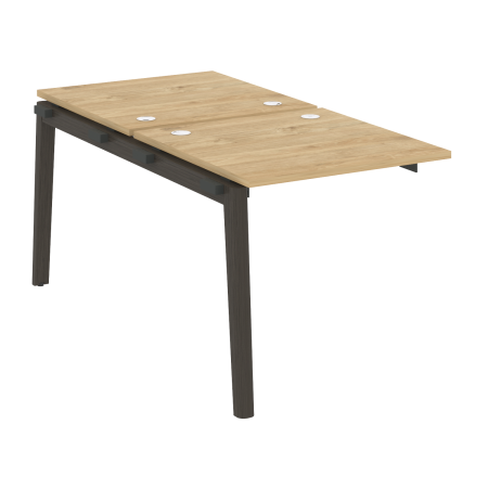 Наборный элемент рабочей станции на деревянных опорах Onix Wood OW.2.NRS-0.8 780x1635x750 (Тиквуд Светлый/Дуб Темный)