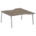 Рабочая станция криволинейная Metal System Style БА.РАС-СА-2.1 1600x1835x750 (Дуб Наварра/Серый металл)