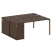 Рабочая станция с опорным шкафом-купе Metal System Style БП.РС-СШК-1.3 1810x1475x750 (Дуб Наварра/Серый металл)