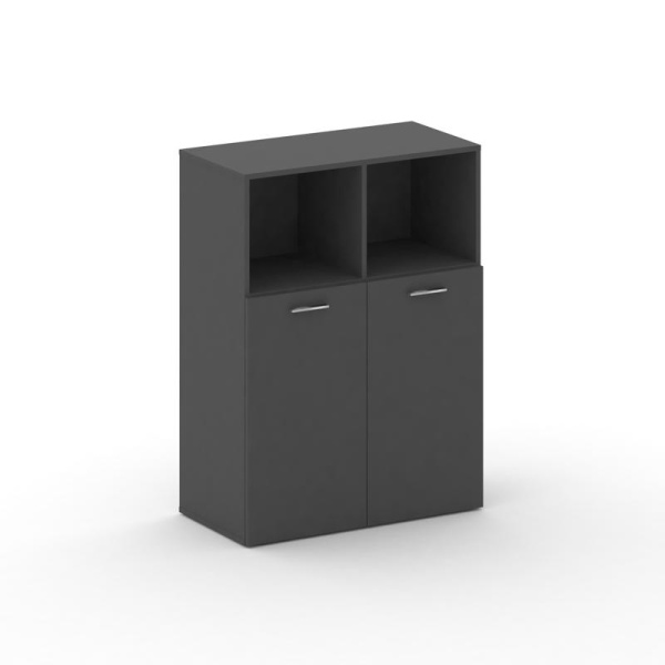 Шкаф широкий средний Fresco FRU.ST-201 (896x460x1202) (Базальт UM)