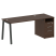 Рабочая станция Metal System Style БА.РС-СТП-1.3 1812x720x750 (Дуб Наварра/Серый металл)