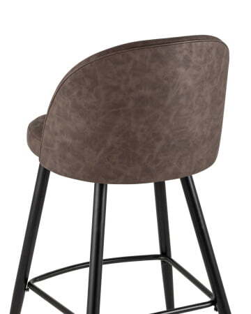 Стул барный Лион коричневая экокожа (Стул барный Лион коричневый)
