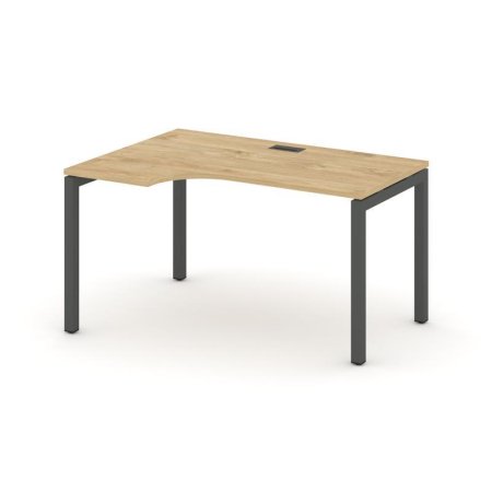 Стол рабочий эргономичный SN-5P.SPA-001(L) (1380х600/980х750) (Тиквуд Светлый/Металл Антрацит)