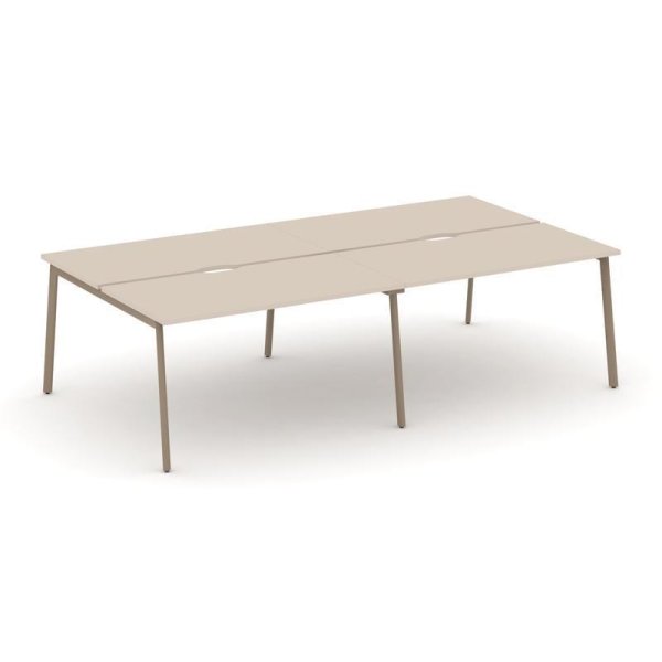 Рабочая станция 4 места ES.D.RS-4.3-VP (2760х1500х750) (Капучино/Металл Латте)
