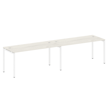 Рабочая станция на 2 раб.места Metal System Style БП.СМ-2.4 3200x720x750 (Акация/Антрацит металл)