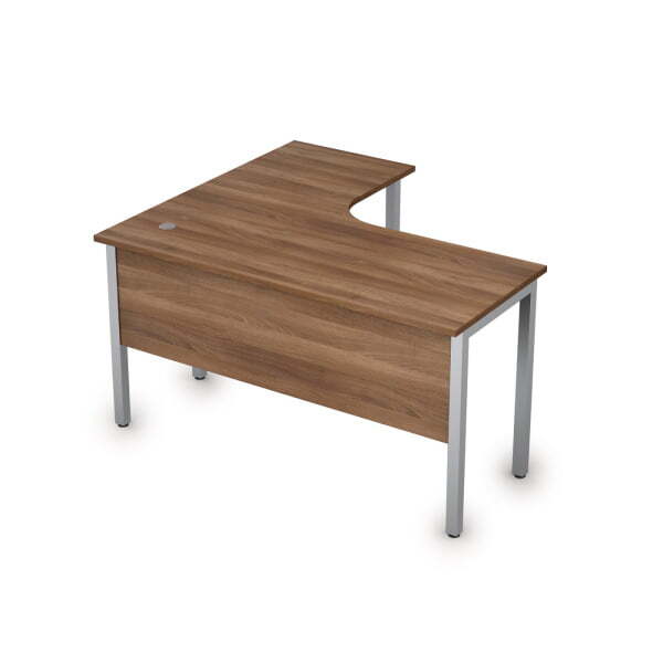 Стол письменный на металлокаркасе прав одиночная опора заказывается отдельно Стиль 2МД.131 1400x1200 (Шамони темныйСерый)