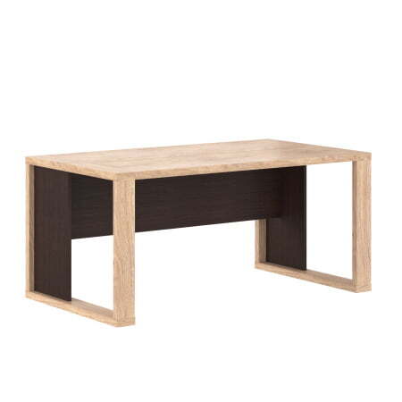 Стол руководителя фронтальная панель высотой 400мм Alto AST 169 1600x900x750 (Дуб Девон/Венге Магия)