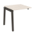 Наборный элемент рабочей станции на деревянных опорах Onix Wood OW.1.NRS-0.8 780x800x750 (Тиквуд Светлый/Дуб Темный)