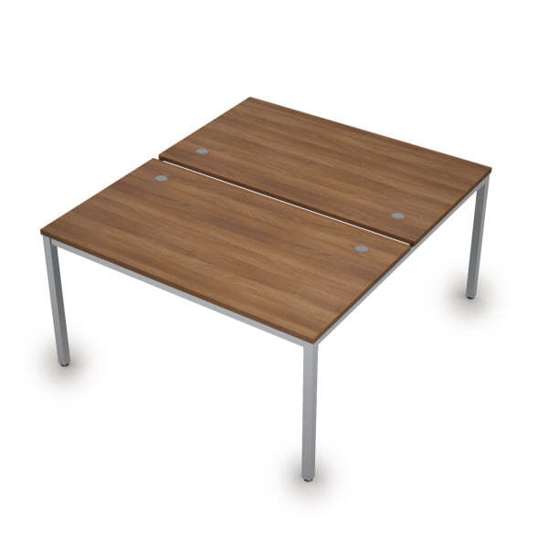 6МБ.289 Бенч-система на два рабочих места (1400x1635x750) (Шамони темный/Алюминий матовый)