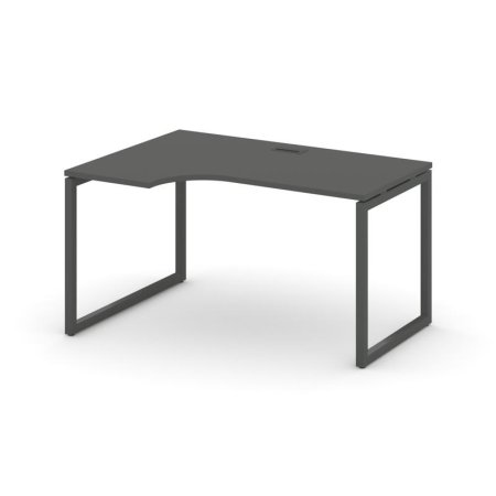 Стол рабочий эргономичный SN-4O.SPA-011(L) (1380х700/980х750) (Антрацит/Металл Антрацит)