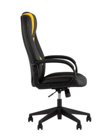 Кресло игровое TopChairs ST-CYBER 8 черный/желтый (Геймерское кресло ST-CYBER 8 желтый)