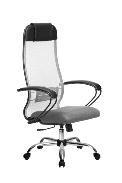 Кресло для руководителя Метта МЕТТА-11(MPRU)/подл.130/осн.003 (Светло-серый)