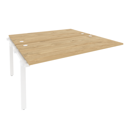 Наборный элемент рабочей станции на м/к Onix O.M-2.NRS-4.8 1580x1635x750 (Тиквуд Светлый/Белый Металл)