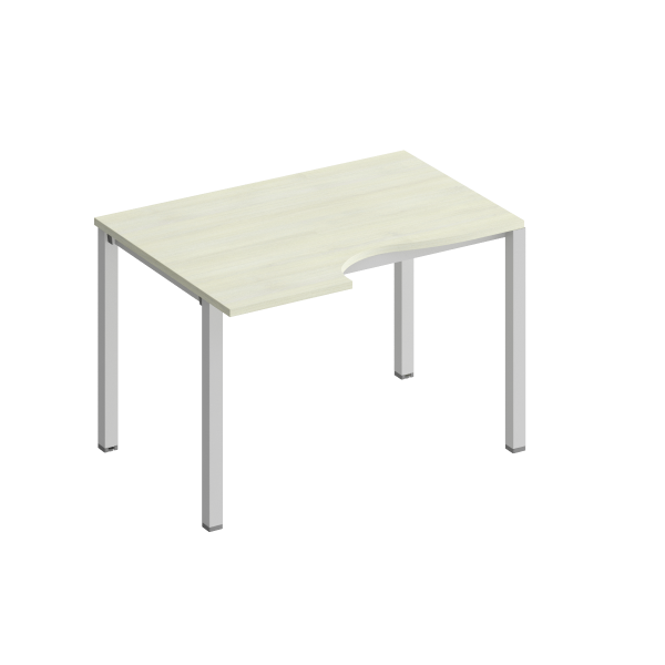 Стол эргономичный левый на металлокаркасе КФ Комфорт КФ К.1135 1200x900x750 (Дуб шамони светлыйСерый)
