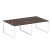 Рабочая станция Metal System Style БО.СМ-4.2 2400x1475x750 (Дуб Наварра/Серый металл)