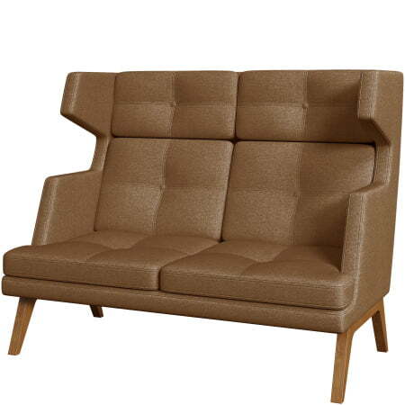 Диван офисный 2-х местный высокий Беверли (Диван 2-местный высокий kiton_10)