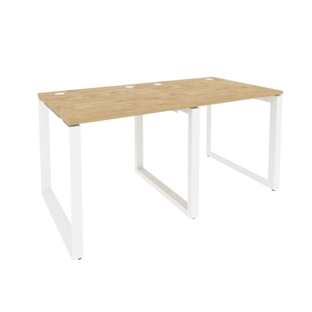 Рабочая станция на О-образном м/к Onix O.MO-RS-2.0.8 1560x800x750 (Тиквуд Светлый/Белый Металл)
