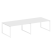 Переговорный стол 2 столешницы Metal System Style БО.ПРГ-2.4 3200x1235x750 (Дуб Наварра/Серый металл)