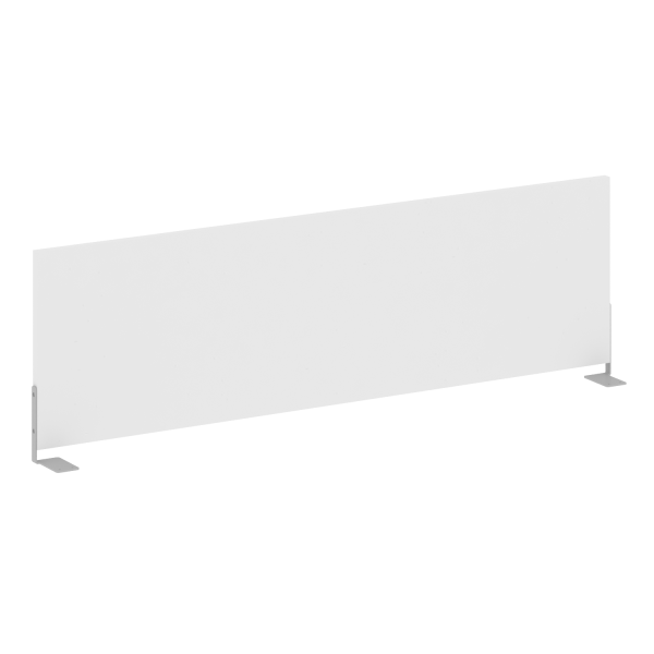 Экран боковой L1200мм Metal System Style Б.ЭКР-120 1200x18x348 (Белый/Серый металл)