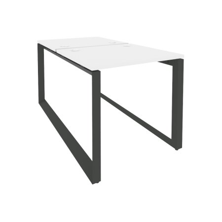 Рабочая станция на О-образном м/к Onix O.MO-D.RS-2.0.7 780x1475x750 (Белый Бриллиант/Черный металл)