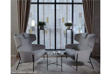 VENTOTWO Диван 2-местный (СЕРЫЙ/ЧЕРНЫЙ)