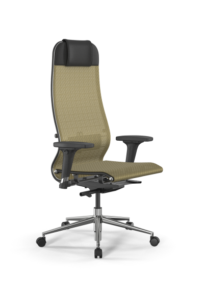 Кресло для руководителя Метта SynchroSit 10 B1-104D - T /Um00/Nb00/D02P(M23.B23.G18.W02) (Золотой)