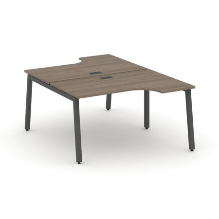 Рабочая станция эргономичная SN-5A.DRPA-022 (1580х1632/1992х750) (Вяз Благородный/Металл Антрацит)