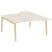 Рабочая станция на деревянных опорах Onix Wood OW.D.SA-1 1580x1995x750 (Тиквуд Светлый/Дуб Темный)