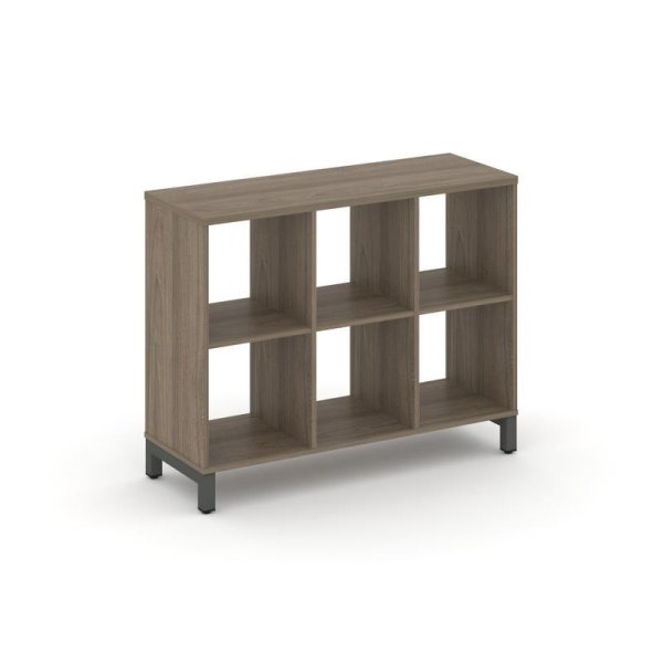 Каркас стеллажа 2 яруса SN.KS-230 (1121х400х881) (Вяз Благородный/Металл Антрацит)