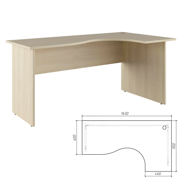 Стол эргономичный Trend TRD296155 1600x900x750 (Дуб феррара)