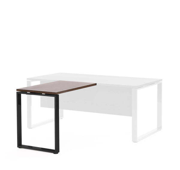 EXE Брифинг-приставка L100x60 (Орех/Черный металл)