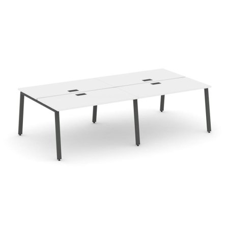Рабочая станция 2-х сторонняя SN-6A.DRS-041 (1960х1432х750) (Белый/Металл Антрацит)
