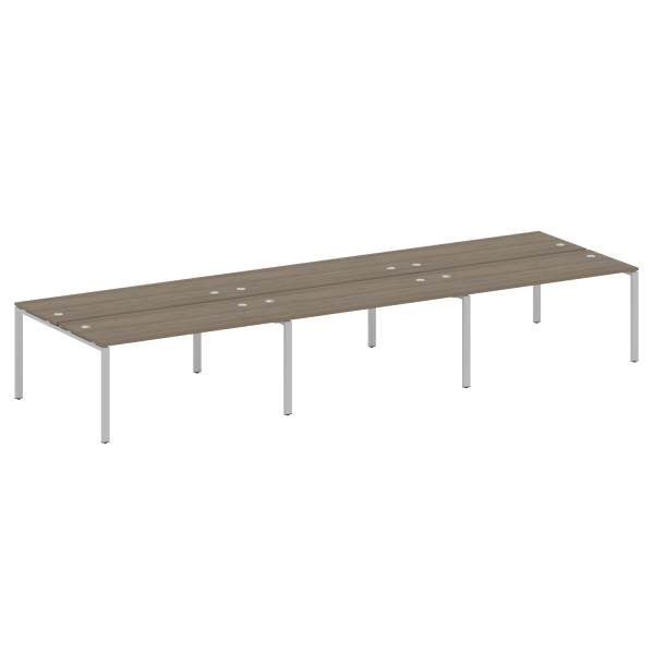 Рабочая станция на 6 раб. мест Metal System Style БП.СМ-6.4 4800x1475x750 (Вяз/Серый металл)