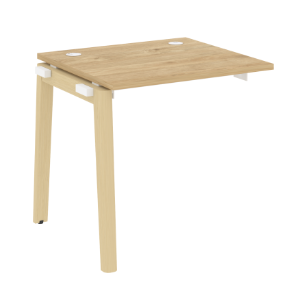 Наборный элемент рабочей станции на деревянных опорах Onix Wood OW.1.NRS-0.7 780x720x750 (Тиквуд Светлый/Дуб Светлый)