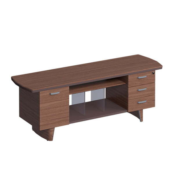 Шкаф-консоль дерево ISixty LX1P 2000x600x720 (Кожа коричневая)