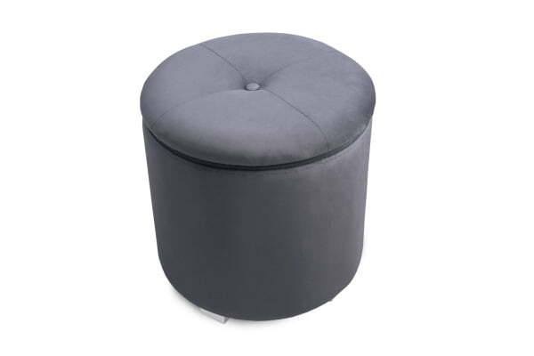 Пуф Round с ящиком для хранения (400x400x410) Серый (Серый)