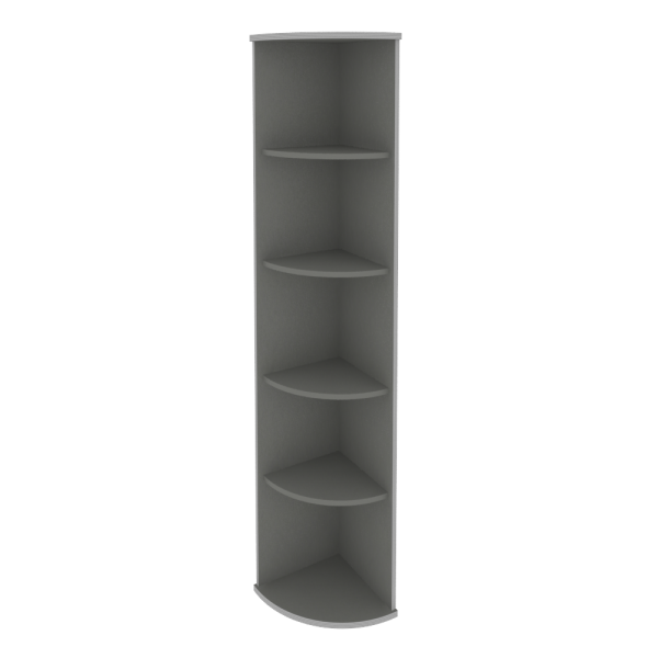 Стеллаж угловой Riva А.УС-1 365x365x1980 (Венге-Металлик)