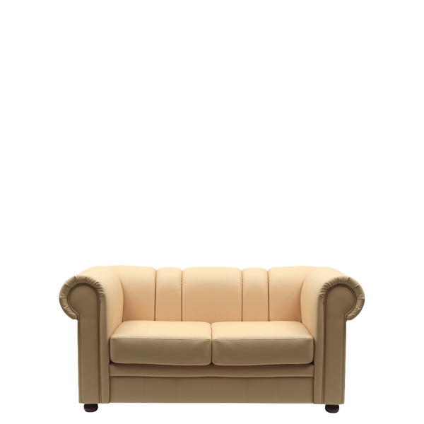 Диван офисный Ванкувер (С-500С) 2-х местный с подлокотниками (Бежевый)