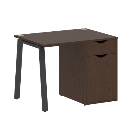 Стол письменный VR.SP-3-98.1.A 980x720x750 (Венге Цаво/Антрацит Металл)