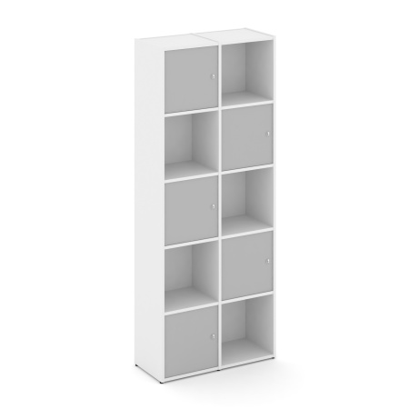 Стеллаж Locker Plus LK.K-008 798x350x1983 (Белый | Серый)