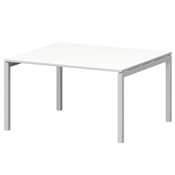 Стол переговорный на металлокаркасе Смарт СМСП-П-12.123.Пр50 1200x1236x750 (Белый/Белый)