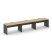 Рабочая станция 1 сторонняя SN-D.ORS-052 (3540х800х750) (Тиквуд Светлый/Антрацит)