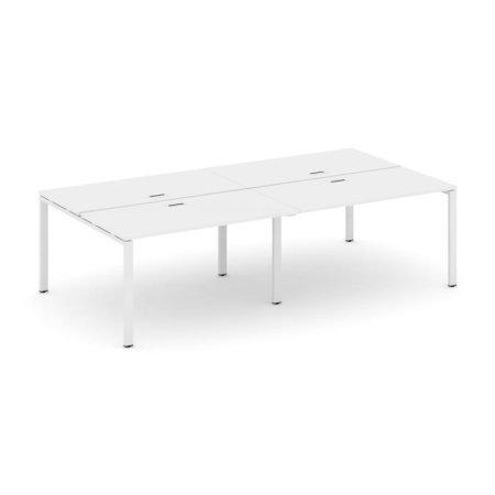 Рабочая станция 2-х сторонняя SN-6P.DRS-041 (1960х1432х750) (Белый/Металл Белый)