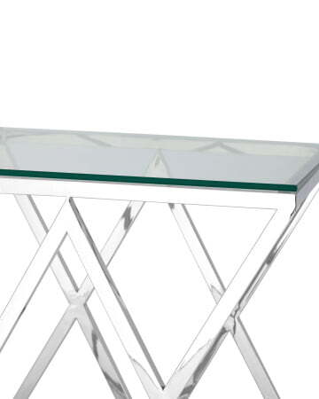 Журнальный стол 55*55 ИНСИГНИЯ серебро (Журнальный стол Инсигния серый)