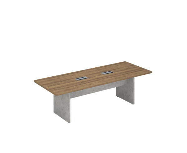 Стол для переговоров на 8 человек Wood&Stone СФ-531102 2600x1020x760 (Дуб Чарльстон/Бетон Чикаго)