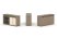 Тумба двойная + топ ES.NB.2T-5 (1500х410х750) (Латте/Тиквуд Светлый)