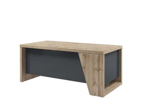 Стол руководителя прямой Torston T-118 пр 1800x900x750 (Дуб Вотан/Антрацит)