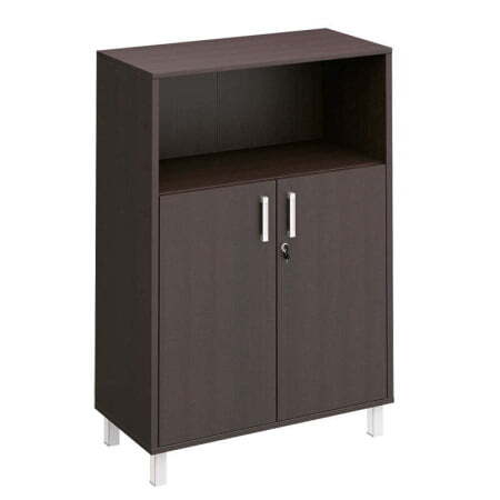 Шкаф для документов двери ДСП с замком +ниша Борн B 420-821-1 900x450x1310 (Венге)